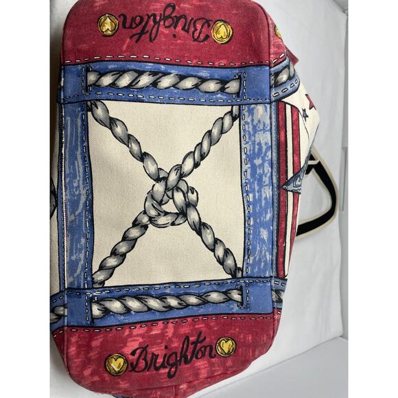 Brighton Canvas Tote Seas The Day Anchor Nautical‎ Tote Beach Bag Beach Core - Picture 7 of 8